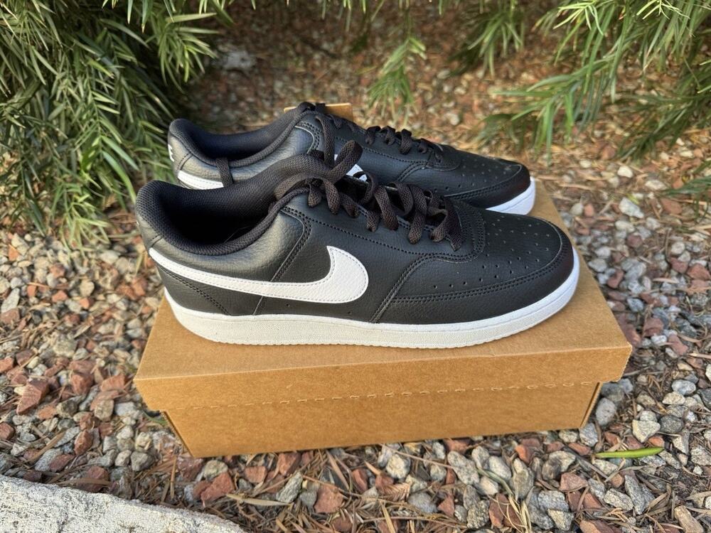 Nike Court Vision Next Nature Men's Sneakers Black/White DH2987-001 Size 10